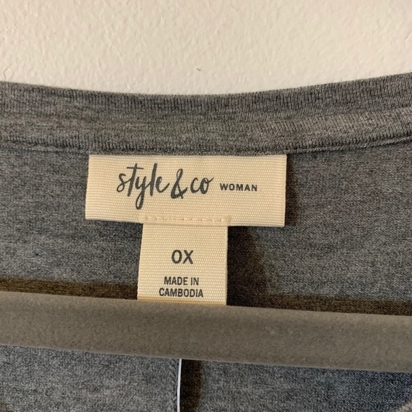 Style & co gray tunic NWT X - Picture 5 of 6